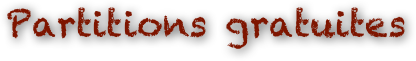Partitions gratuites